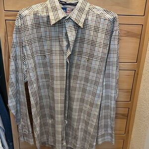 Wrangler Men's Multicolor Plaid Button Down Shirt